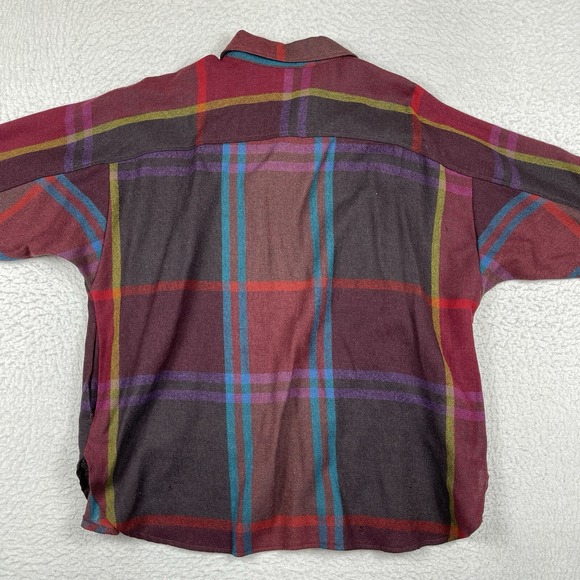 A.C. Sport Shirt Womens 38 US 8 Vintage Made in USA Wool Cape Workwear - Picture 10 of 16